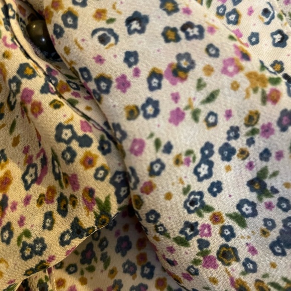 Naked Zebra Cream Ruffled Tie Front Camisole Top - Picture 4 of 6